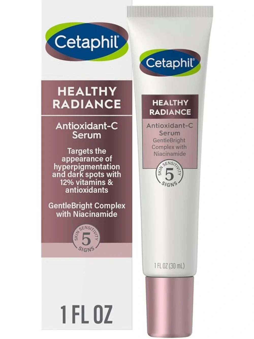 *NIB 1oz Cetaphil* Healthy Radiance Antioxidant-C Serum — Pink